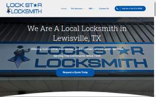 Lockstar Locksmith - Lewisville website