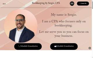 Sergio CPA & Bookkeeping Services website