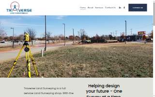 Traverse Land Surveying website