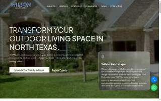 Wilson Landscape Design website