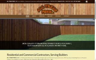 All Texas Fence, LLC. website