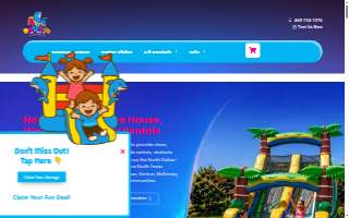 Dolphin Party Rental website