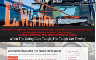 LW's Towing website