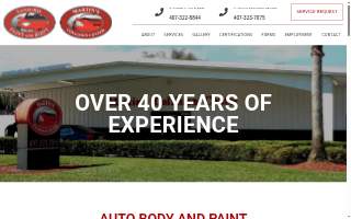 Collision Paint & Repair website