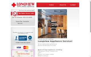 Longview Appliance Repair website