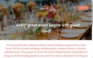 Lunch Lady Catering website
