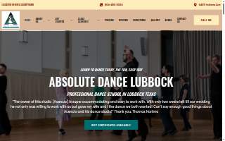 Absolute Dance Lubbock website