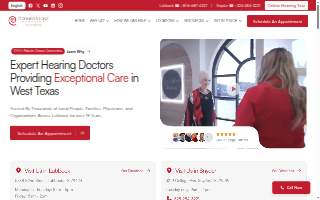Cornerstone Audiology of Lubbock website