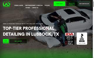Lubbock Auto Detail website