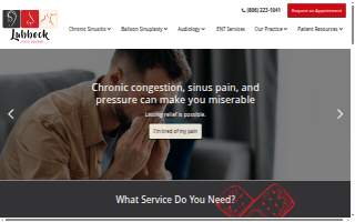 Lubbock Sinus Doctor website