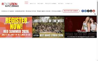 Revolution Elite Dance website