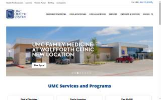 UMC Urgent Care at Health & Wellness Hospital website