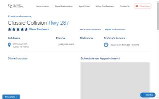 Classic Collision of Lufkin website