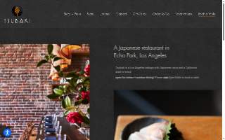 Tsubaki Japanese Restaurant website