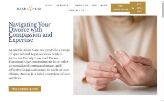 Alexis Allen Law website
