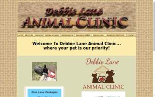Debbie Lane Animal Clinic website