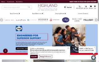 Highland Furniture website