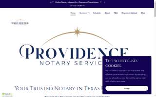 Providence Notary and Apostille Services website