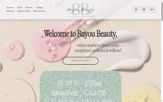 Bayou Beauty Aesthetics & Wellness website