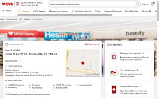 CVS Pharmacy website
