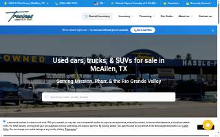 Trevinos Auto Mart website
