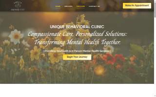 Unique Behavioral Clinic website