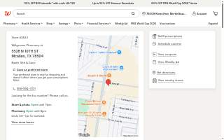Walgreens Pharmacy website