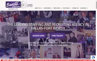 Burnett's Staffing website