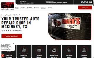 Chuck's Automotive Repair website