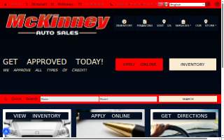 McKinney Auto Sales website