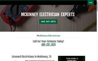 McKinney Electrician Experts website
