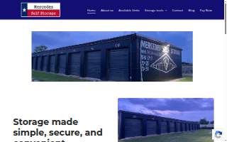 Mercedes Self Storage website