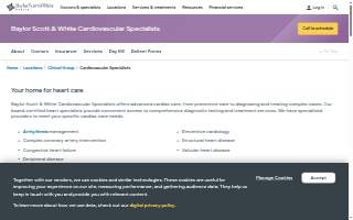 Baylor Scott & White Cardiovascular Specialists - Mesquite website