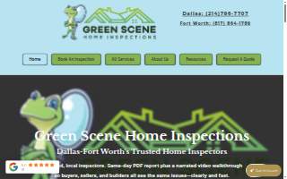 Green Scene Home Inspections website