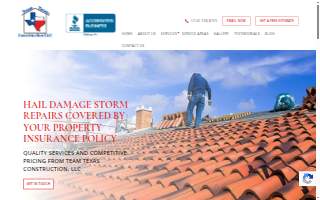 Team Texas Construction LLC. website