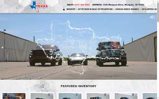Texas Autos Direct website