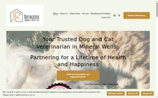 Brazos Animal Hospital website