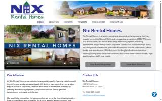 Nix Rental Homes website