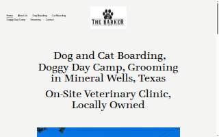 The Barker Pet Hotel website