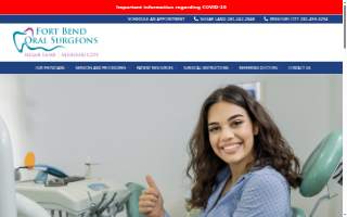 Fort Bend Oral Surgeons website
