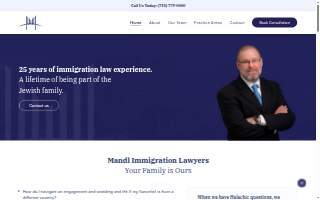 Mandl Immigration Lawyers website