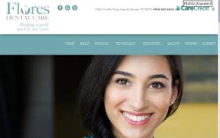 Flores Dental Care website