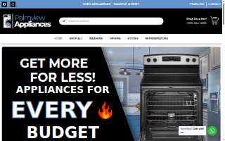 Palmview appliances & furniture website