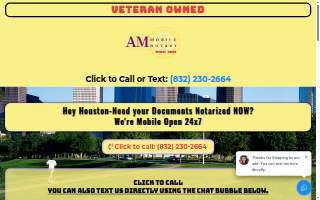 AM MOBILE NOTARY SERVICES (Veteran Owned) website
