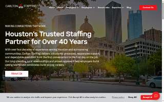 Carlton Staffing website