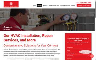 Clean Air Mechanical Inc. website