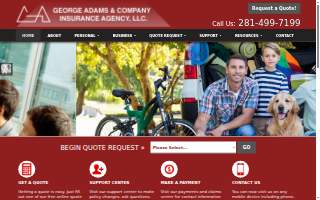 George Adams & Co Insurance website
