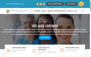 Sterling Staffing Solutions website