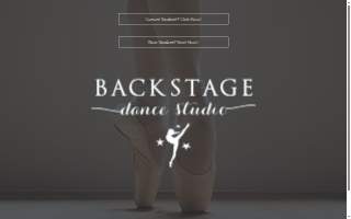 Backstage Dance Studio website