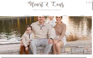 Heart & Lens Photography website